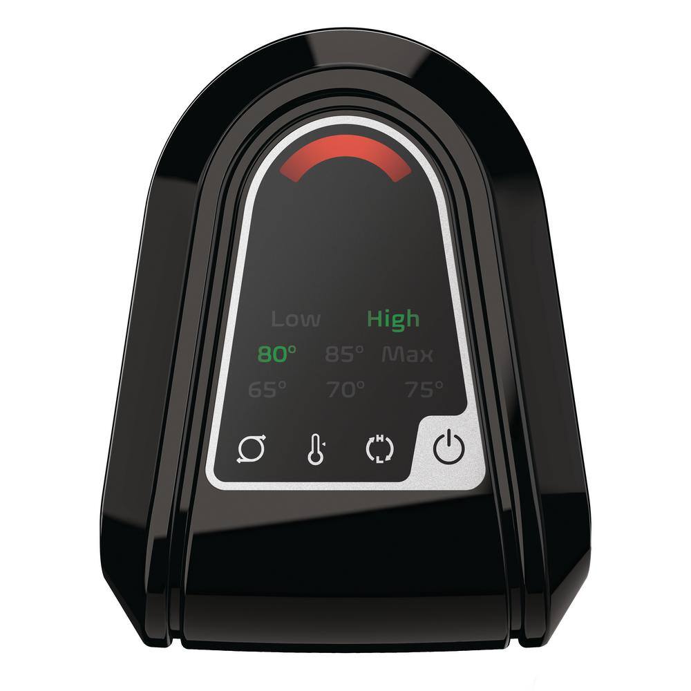 Black Ceramic Tower Heater with Adjustable Thermostat and Remote