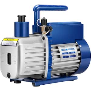 1/4 HP 3.5 CFM 110V Single Stage HVAC Vacuum Pump for Air Conditioner Refrigeration Maintenance with Oil Bottle