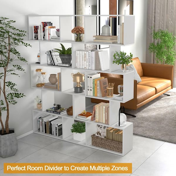 Tall room deals divider bookcase