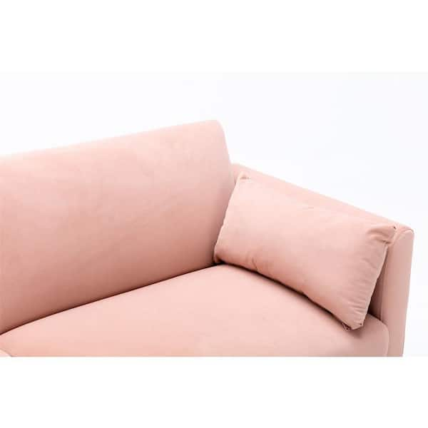 Dusky pink sofa online throw