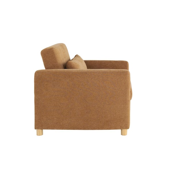 Serta Corwin 36 in. Rust Polyester Twin Size Sofa Bed 111A007RST