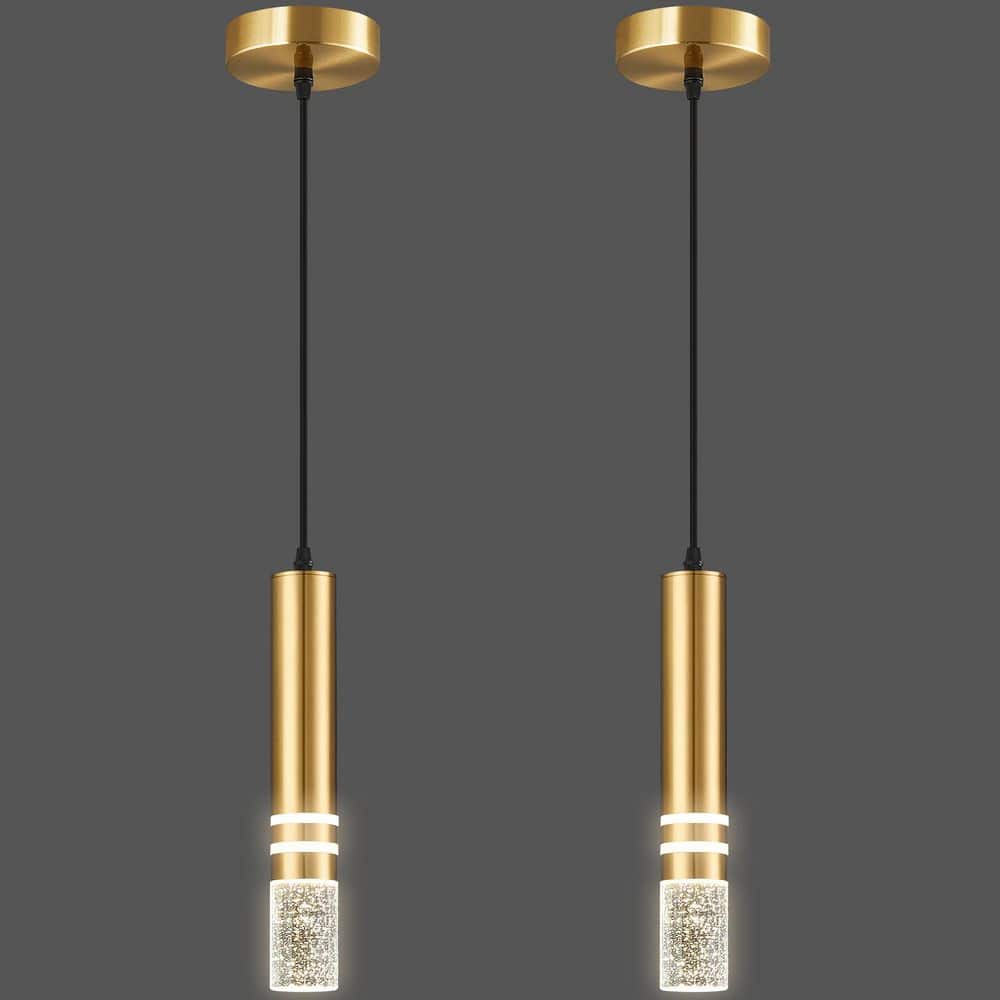 LED Padella pendant lamp ゴールド ZHLWIN Home Lighting 6W 2-Light Gold 2-Pack Modern Crystal