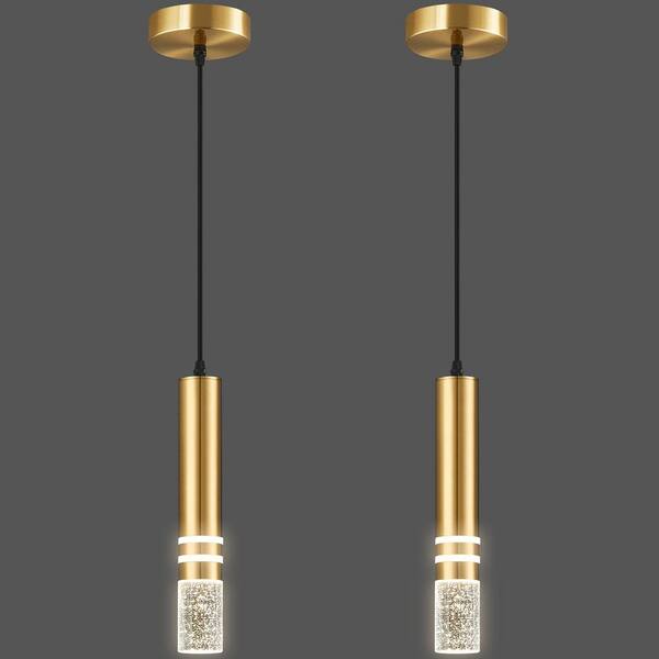 ZHLWIN Home Lighting 6W 2-Light Gold 2-Pack Modern Crystal