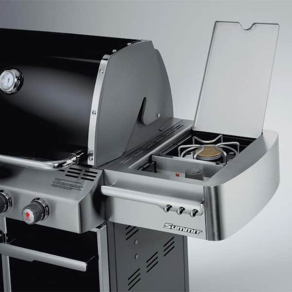 Stewart ø Udholdenhed Støv Weber Summit E-470 4-Burner Propane Gas Grill in Black with Built-In  Thermometer and Rotisserie 7171001 - The Home Depot