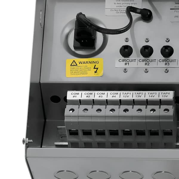 Khan Tech KH-200T 200W Landscape Lighting Transformer – 12V AC Outdoor Power Pack With Photocell & Timer (PA6 Nylon)