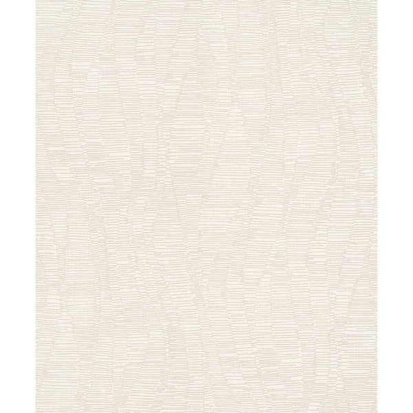 Unbranded Knit Stripe Effect Beige Metallic Finish Vinyl on Non-Woven Non-Pasted Wallpaper Roll