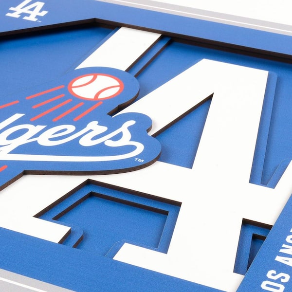MLB Los Angeles Dodgers 3D Logo Series Wall Art - 12x12