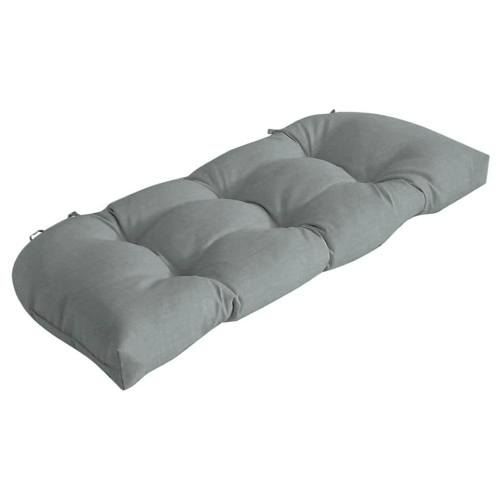 41.5 in. x 18 in. Rectangle Outdoor Wicker Settee Cushion in Stone Grey Leala price history on PriceWatchPro