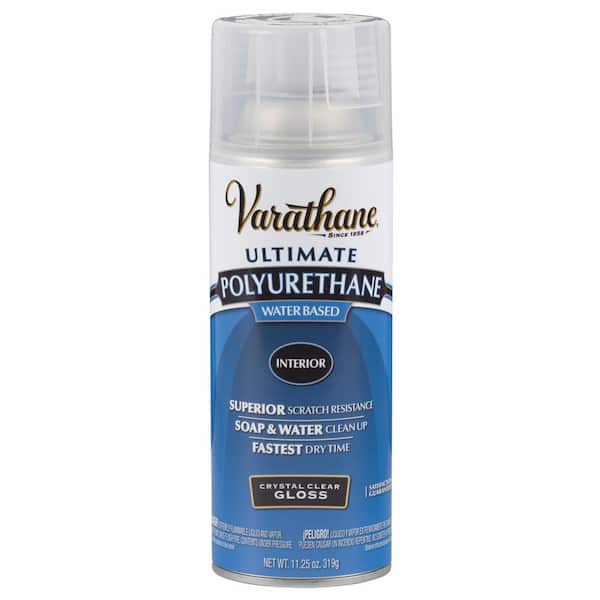 Varathane 11.25 oz. Clear Gloss Water-Based Interior Polyurethane Spray Paint (6-Pack)