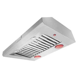 36 in. Commercial Style Wall Mount Canopy Range Hood in Stainless Steel