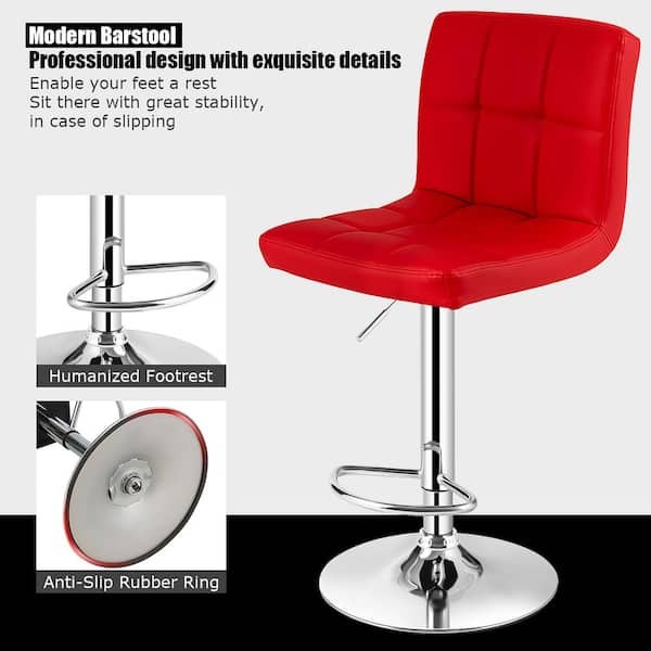 Aki Bar Stool With Foot Rest Set of 2