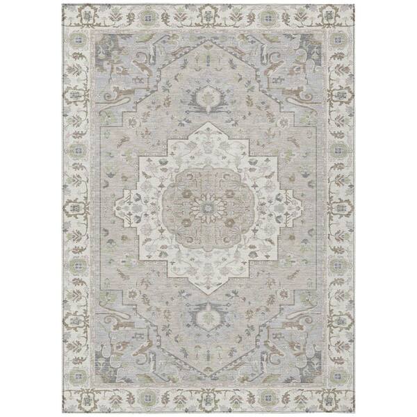 Chantille Machine Washable Indoor/Outdoor Abstract ACN2674 Ivory 3 ft. x 4 ft. Area Rug