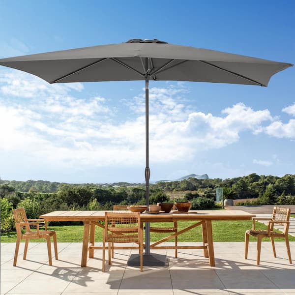 Sonkuki Enhance Your Outdoor Oasis with Gray 6x9 ft. Rectangular Patio ...