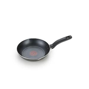 8 in. Aluminum Nonstick Frying Pan in Black