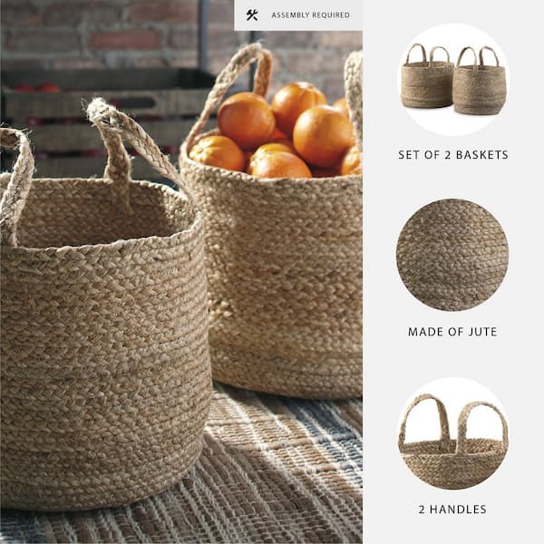Signature DESIGN BY ASHLEY Brayton Brown 14 in. x 11 in. Jute