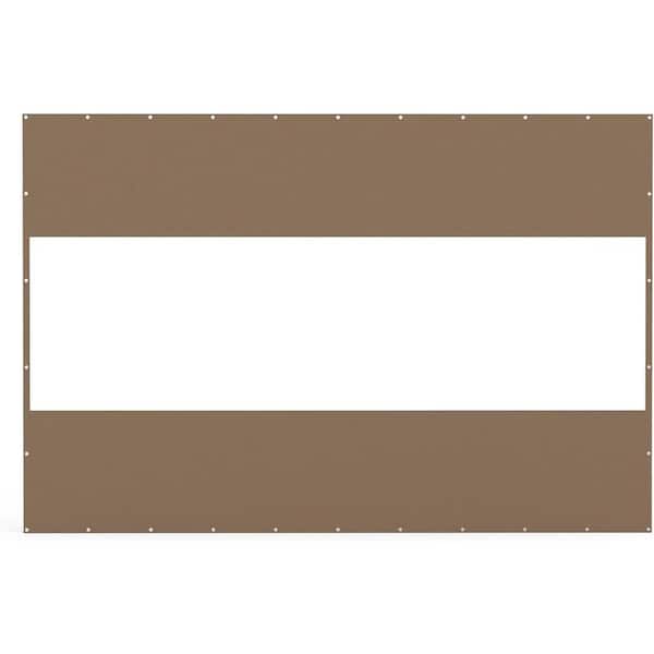 Tunearary 8 ft. x 12 ft. Awning Waterproof Patio Screen Room Divider, Heavy Duty Outdoor Clear Panel 18 oz. PVC Polyester Curtain