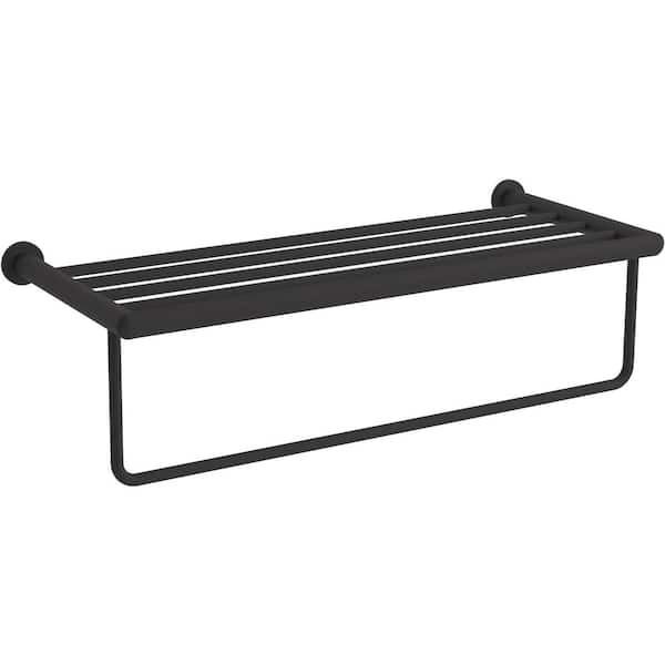 KOHLER Kumin 1-Bar Towel Rack in Matte Black