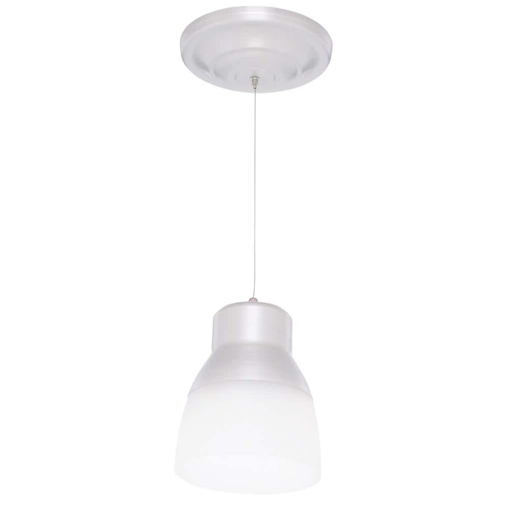 Brushed Nickel Mini Glass LED Pendant Light