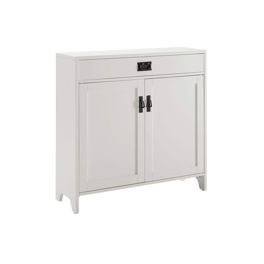 Crosley Furniture Fremont Distressed White Accent Cabinet Cf6124-wh 