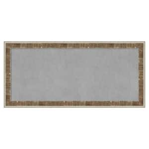 Farmhouse Brown Narrow 53 in. x 25 in. Framed Magnetic Board