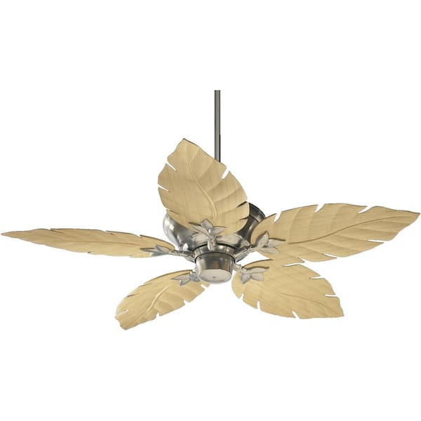 Quorum International Monaco 52 in. Indoor/ Outdoor Satin Nickel Ceiling Fan