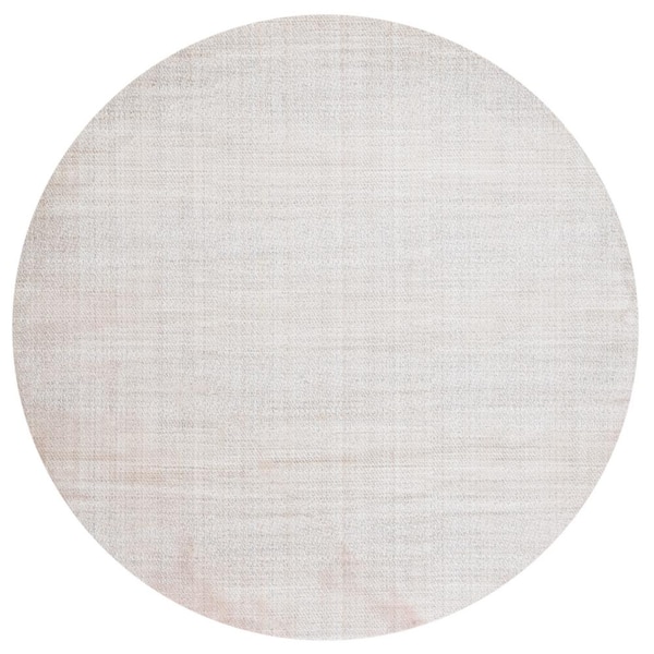 SAFAVIEH Herat Ivory/Beige 7 ft. x 7 ft. Solid Color Round Area Rug