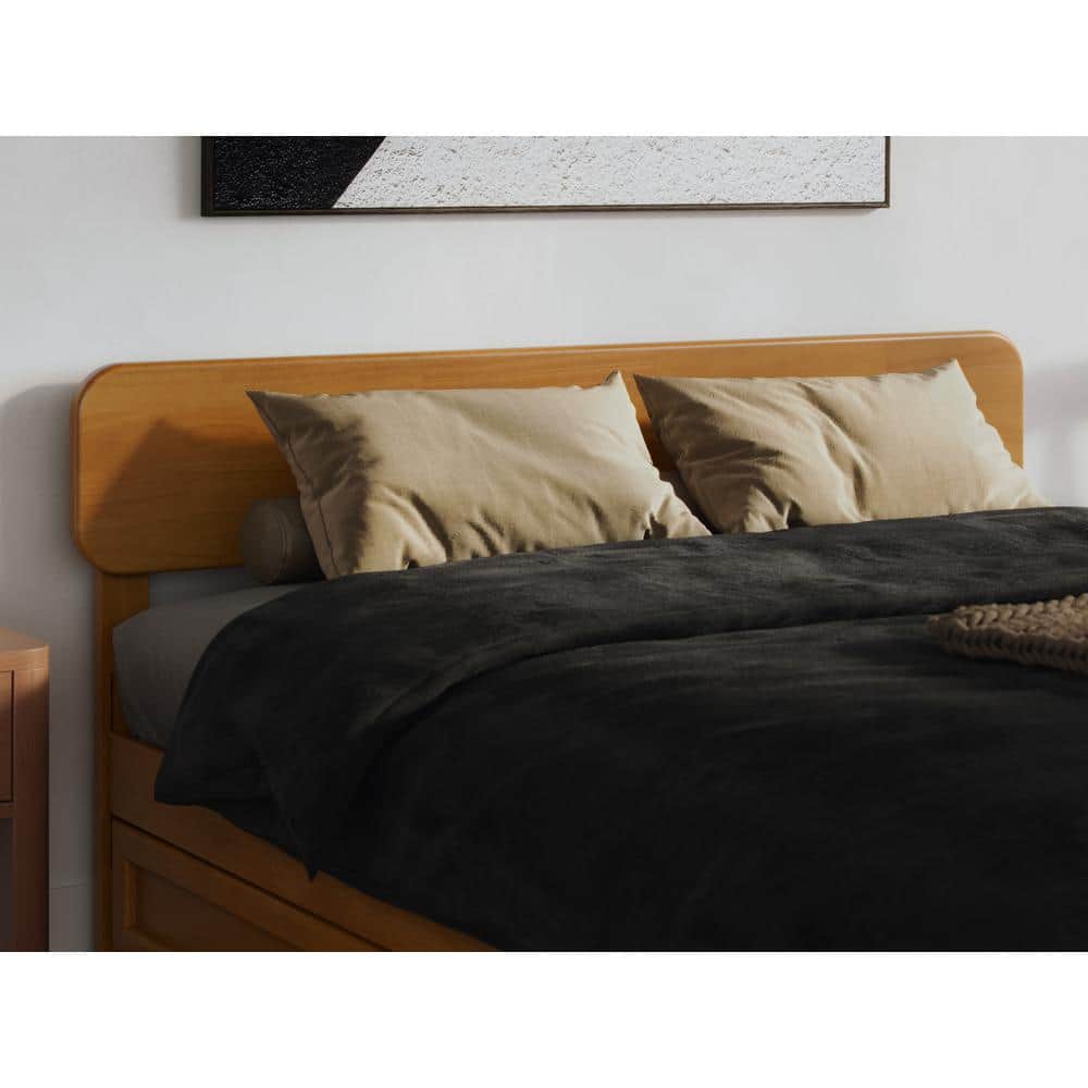 Florence Queen Light Toffee Solid Wood Adjustable Headboard