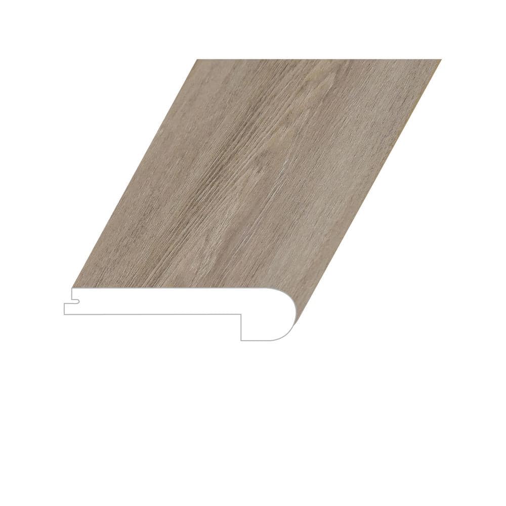 Domaine Metallic Taupe 1 in. T x 4.5 in. W x 94.5 in. L Vinyl Flush Stair Nose Molding price history on PriceWatchPro