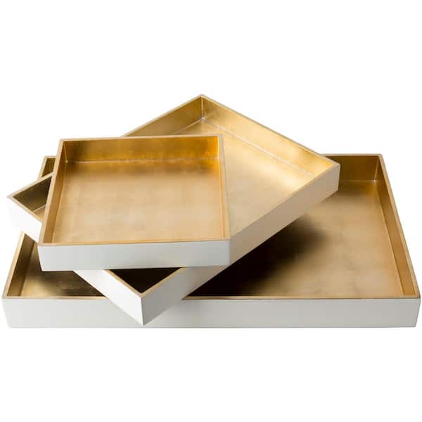 Yradi Wheat 3-Piece Decorative Tray Set