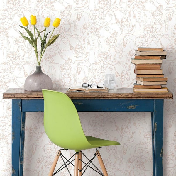 Vogue Sketches Peel and Stick Wallpaper (Covers 28.18 sq. ft.)
