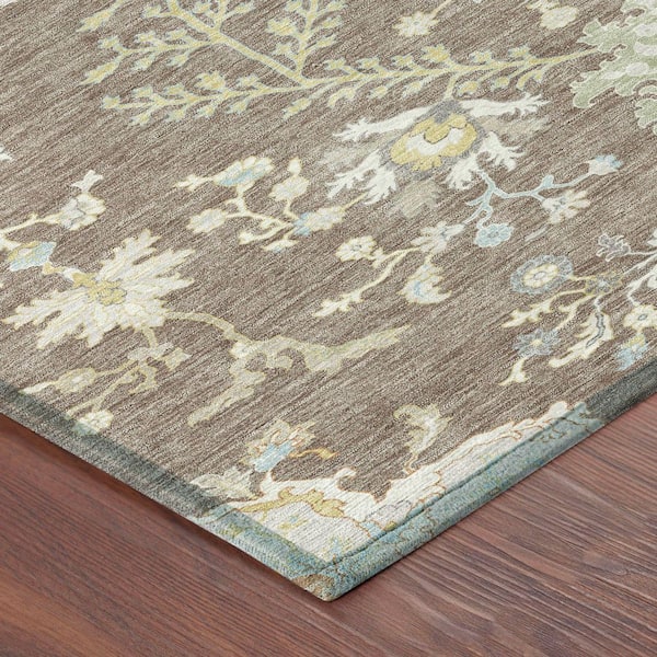 Chantille Machine Washable Indoor/Outdoor Abstract ACN2676 Taupe 2 ft. x 3 ft. Accent Rug