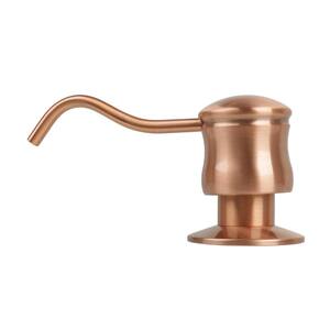 Built in Copper Soap Dispenser Refill from Top with 17 oz. Bottle - 3 Years Warranty