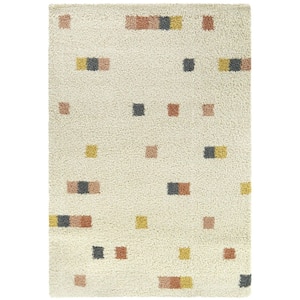 Melvin Cream 5 ft. 3 in. x 7 ft. Abstract Area Rug
