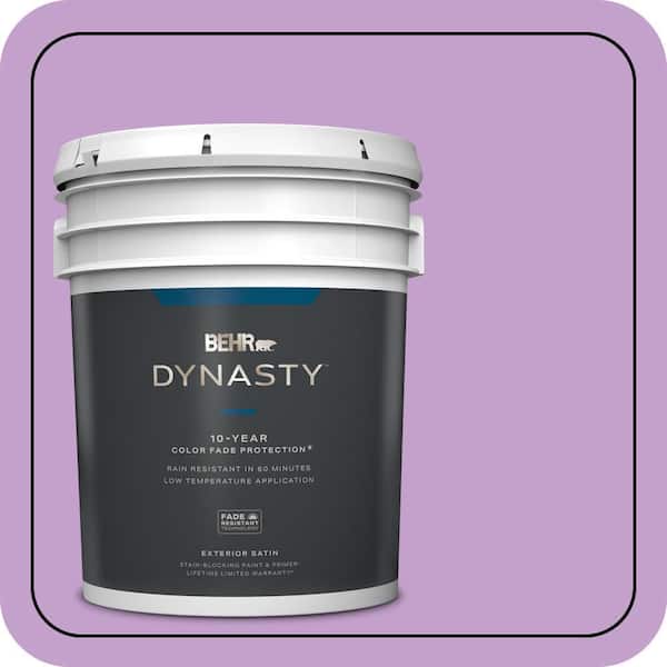 BEHR DYNASTY 5 gal. #P100-4 Lovers Knot Satin Enamel Exterior Stain-Blocking Paint & Primer