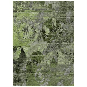 Chantille ACN555 Green 5 ft. x 7 ft. 6 in. Machine Washable Indoor/Outdoor Geometric Area Rug