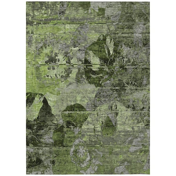 Chantille ACN555 Green 9 ft. x 12 ft. Machine Washable Indoor/Outdoor Geometric Area Rug