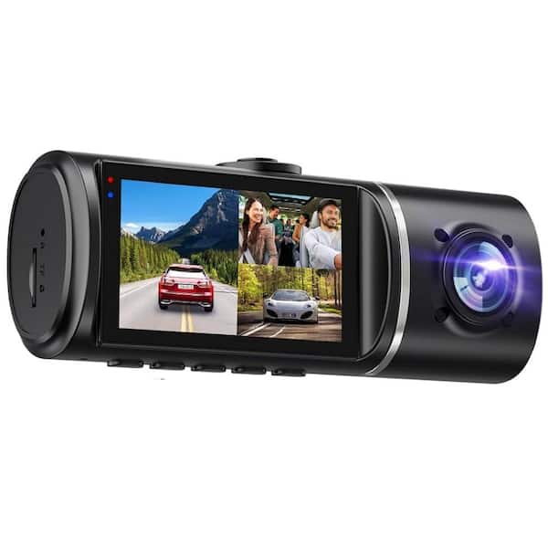 VeroCity 三PLUS 2ch+3ch Amazon.com: Dash Cam Front and Rear,3 Channel Dash Cam for