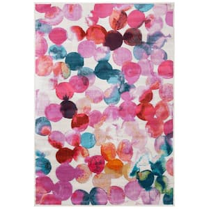 Lillian Rose/Light Blue 8 ft. x 10 ft. Abstract Gradient Area Rug