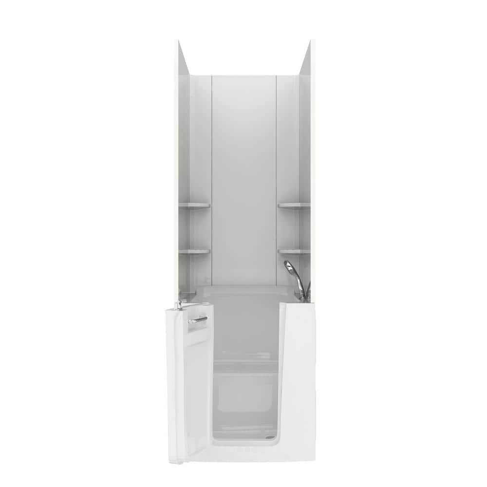 Rampart 3.2 ft. Walk-in Non-Whirlpool Bathtub with Easy Up Adhesive Wall Surround in White price history on PriceWatchPro
