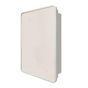 24 in. W x 32 in. H Rectangular Iron Round Corner Recessed or Surface Mount Medicine Cabinet with Mirror