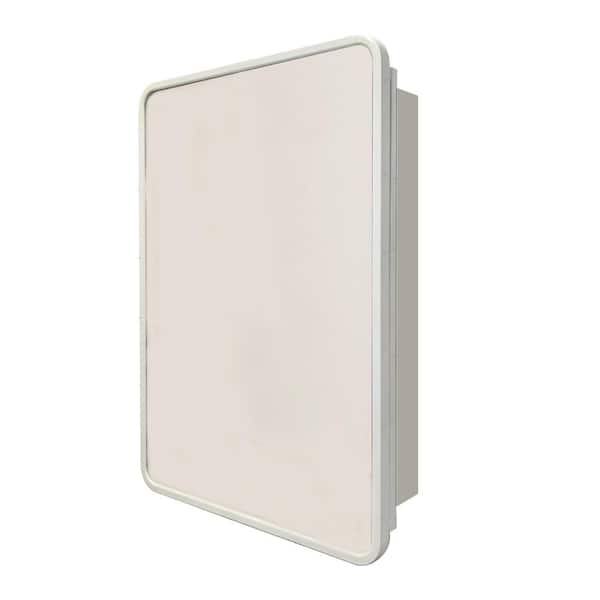 Unbranded 24 in. W x 32 in. H Rectangular Iron Round Corner Recessed or Surface Mount Medicine Cabinet with Mirror