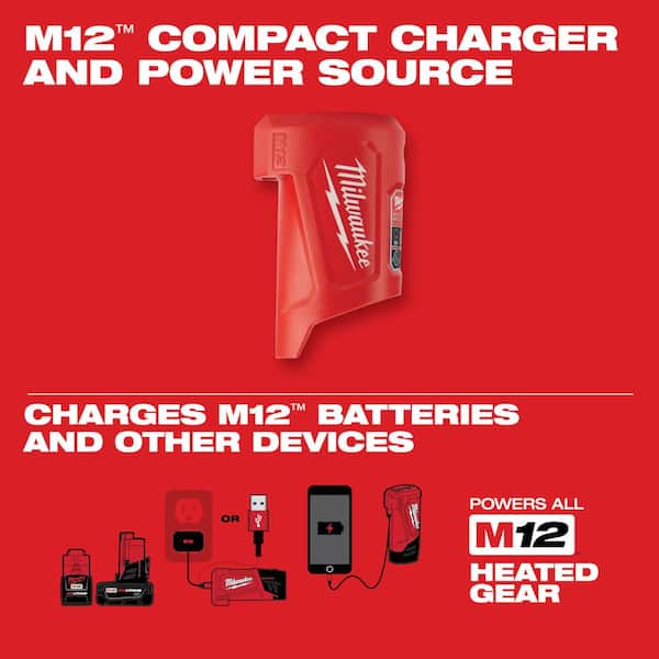 Milwaukee Women's Medium M12 12-Volt Lithium-Ion Cordless Red Heated Jacket  Hoodie Kit with (1) 2.0Ah Battery and Charger 336R-21M - The Home Depot