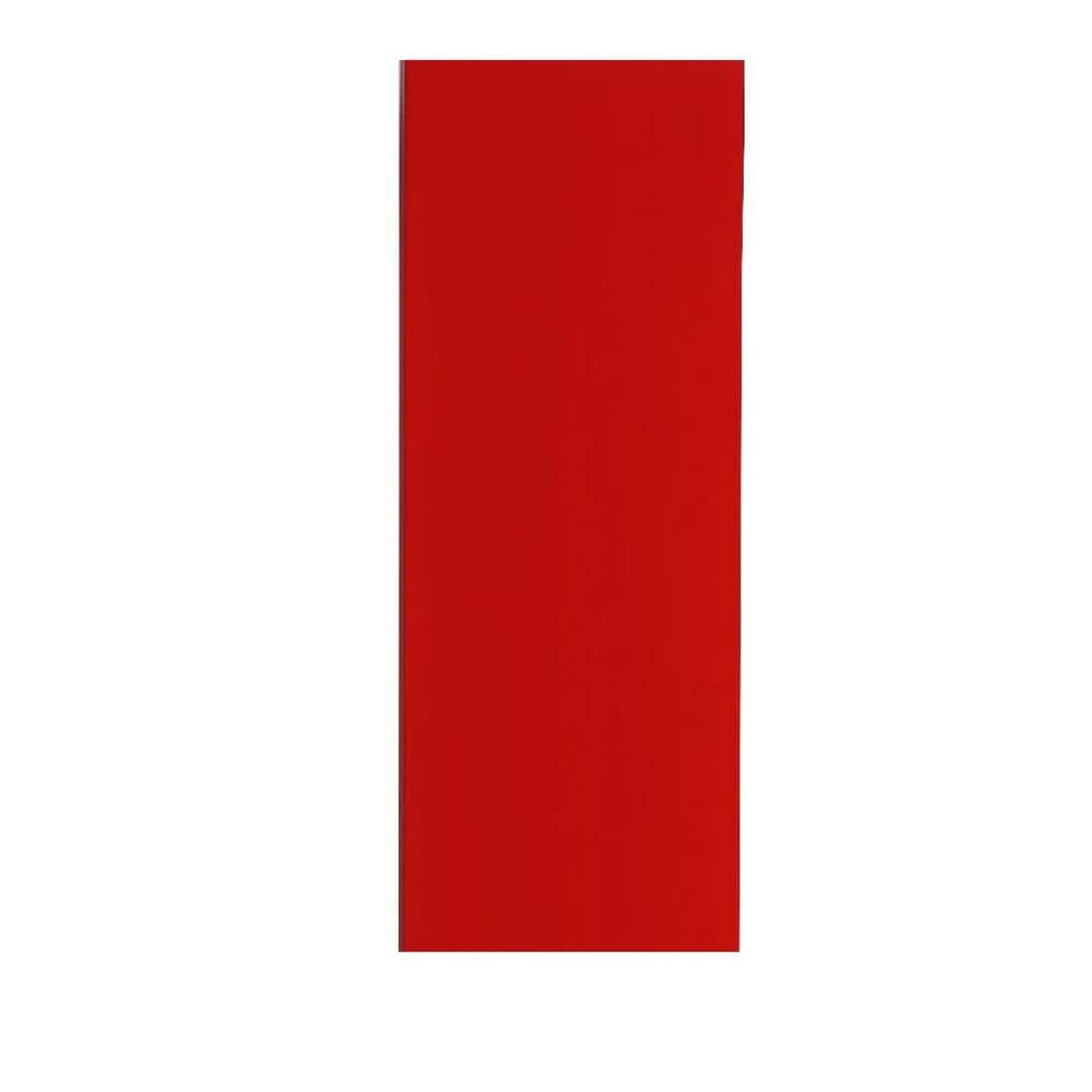 Hampton Bay 0.19x24x12 in. Kitchen Cabinet Flush-Fit End Panel in Red ...