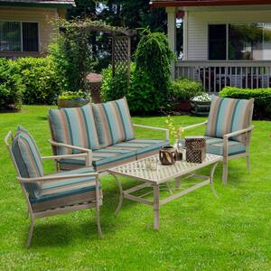 Oak Cliff 24 x 24 Sunbrella Gateway Mist Deep Seating Outdoor Lounge Chair Cushion