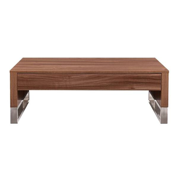 Southern Enterprises Gifford Light Walnut Cocktail Table