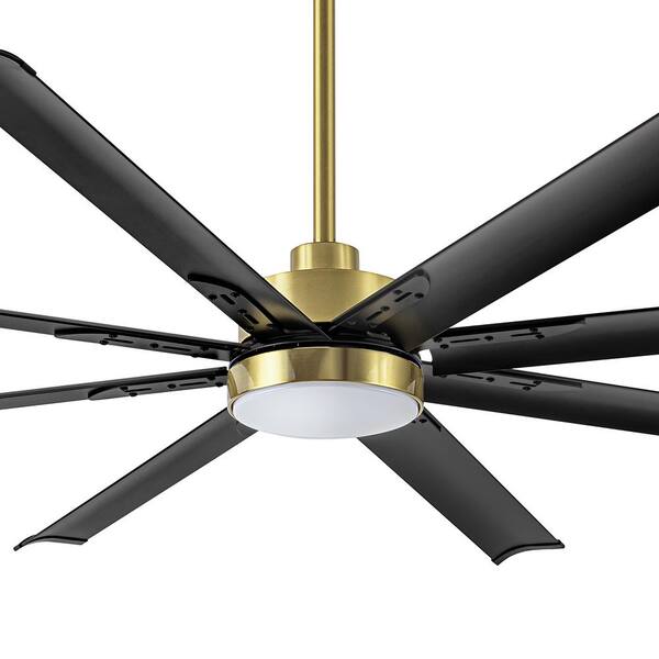Flashwind Gabriel 6 ft. Indoor Gold/Black Ceiling Fan with 3-Color-Temperature LED Light with Remote Included