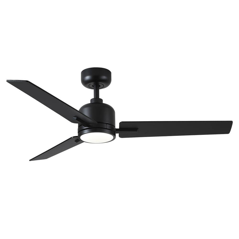 48 in. Indoor LED Black Downrod Modern Ceiling Fan with Dual Finish Blades price history on PriceWatchPro