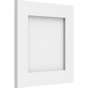 5/8 in. x 12 in. x 12 in. Cornell Flat Panel White PVC Decorative Wall Panel