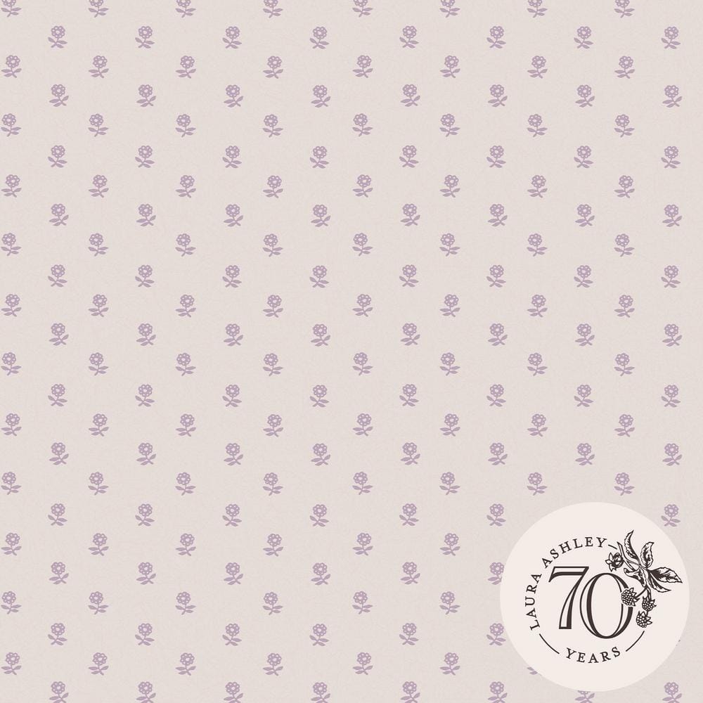 Laura Ashley Daisy Lavender Purple Non-Woven Paste the Wall Removable  Wallpaper 119864 - The Home Depot