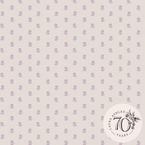 Laura Ashley Daisy Lavender Purple Removable Wallpaper Sample